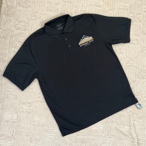 Cabela’s Club Members Only 2012 black polo shirt, new with tags, Size Large - Picture 9 of 16